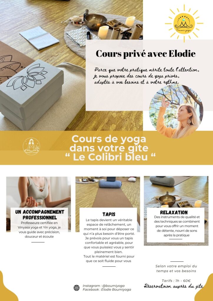 flyer cours privés elodie de boumiyoga