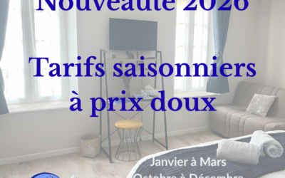 𝐍𝐨𝐮𝐯𝐞𝐚𝐮𝐭𝐞́ 𝟐𝟎𝟐𝟔 – 𝐓𝐚𝐫𝐢𝐟𝐬 𝐬𝐚𝐢𝐬𝐨𝐧𝐧𝐢𝐞𝐫𝐬