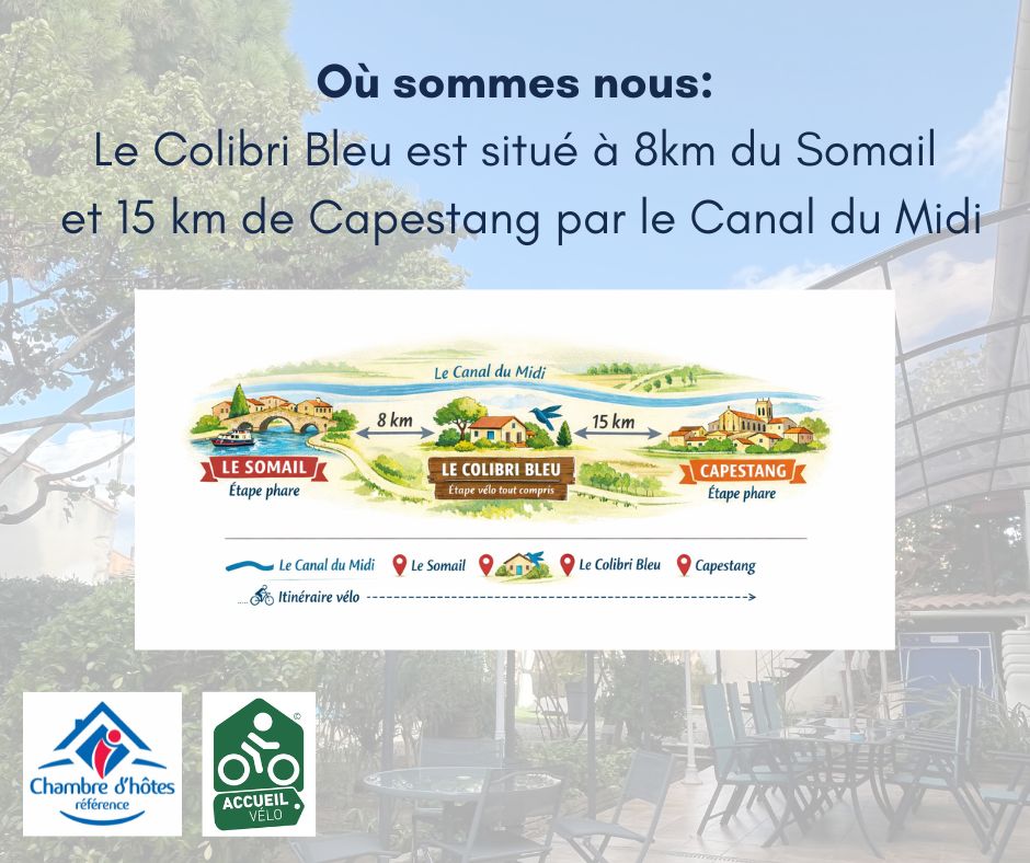 L’ étape idéale L' étape idéale pour les cyclistes sur le Canal du Midi